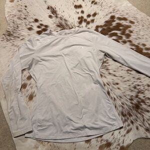 LG white Long Sleeve Shirt
